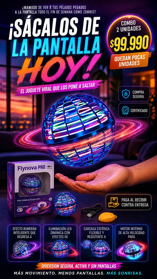 Bola Voladora Flynova Pro con Luces LED RGB
